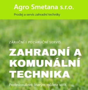 AGRO SMETANA s.r.o. - prodej a servis zahradní techniky Vizovice