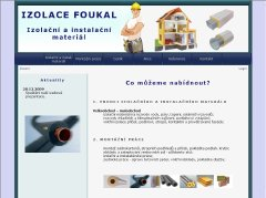 Izolace Foukal - izolační a instalační materiál, stavební, instalatérské a izolační práce Zlín