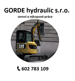 GORDE hydraulic s.r.o. - zemní práce, výkopy základů, terénní úpravy 