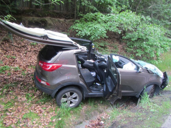 Vážná dopravní nehoda v buchlovských kopcích