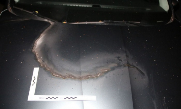 Neznámý pachatel podpálil ve Zlíně osobní vůz Škoda Octavia