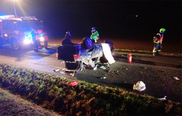 Při havárii osobního vozidla na Kroměřížsku zemřel mladý řidič
