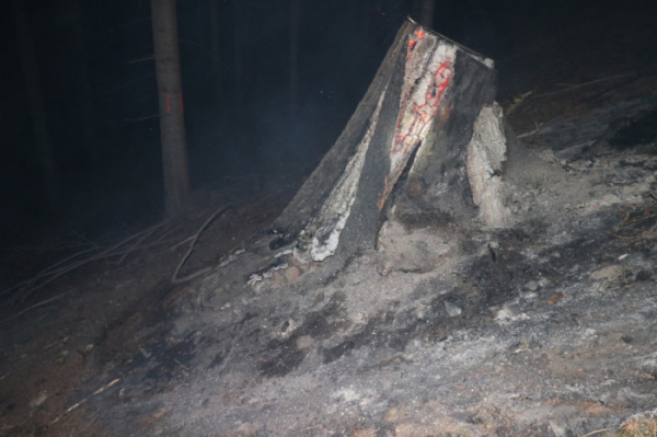Rozfoukání ohniště po pálení zapříčinilo požár rubiska v Novém Hrozenkově