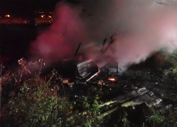 Ve Zlíně, v místní části Louky, lehla popelem zahradní chatka