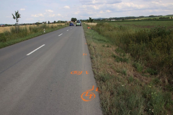 O víkendu vyjížděli dopravní policisté ke dvěma nehodám motorkářů na Kroměřížsku