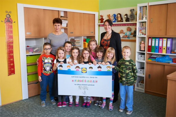 Děti v mateřské škole Zlín dostaly 140 450 korun na nové pomůcky 